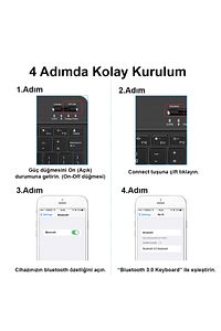 Tablet Ve Telefonlar Için Bluetooth Klavye Ve Mouse Set - Al3476 Pembe ürün fotoğrafı