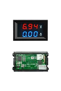 Dijital Dual Voltmetre Ampermetre Volt Akım Ölçer Dc 0-100v 10a ürün fotoğrafı