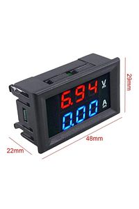 Dijital Dual Voltmetre Ampermetre Volt Akım Ölçer Dc 0-100v 10a ürün fotoğrafı