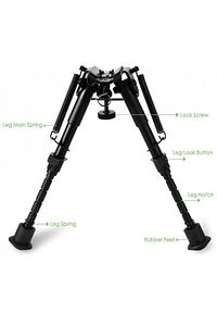 Üstün Metal Alaşım Bipod Çatalayak Pikatini Ray Uyumlu ürün fotoğrafı