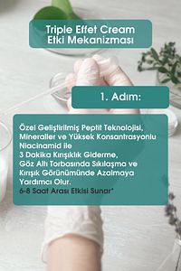 Triple Effect Krem - Sıkılaştırma Etkili (LİFTİNG, ANTİ AGİNG, BRİGTENİNG) Botoks, Beyazlatıcı ürün fotoğrafı