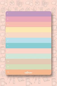 3'lü Masaüstü Planlayıcı Set Pastel ürün fotoğrafı