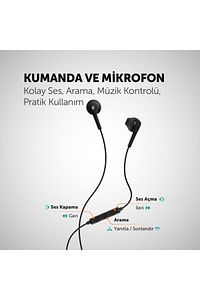 Rio Kumandalı ve Mikrofonlu Kulakiçi Kulaklık ürün fotoğrafı