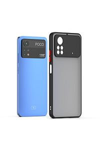 Xiaomi Poco X4 Pro 5g Kılıf Mat Parmak Izi Yapmaz Kamera Korumalı Renkli Tuşlu Sert Silikon Kapak ürün fotoğrafı