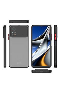 Xiaomi Poco X4 Pro 5g Kılıf Mat Parmak Izi Yapmaz Kamera Korumalı Renkli Tuşlu Sert Silikon Kapak ürün fotoğrafı