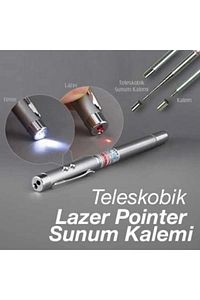 Uzayabilen Sunum Kalemi Lazer Ve El Fenerli Kalem Özel Kutulu Lazerli Işretci Öğretmen Hediye ürün fotoğrafı