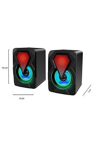 Bilgisayar Hoparlörü Led Işıklı Rgb Laptop Pc Uyumlu 1+1 Speaker ürün fotoğrafı