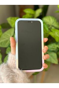Iphone 11 Uyumlu Antişok (12 Görünümlü Köşeli) Kalp Kamera Tasarımlı Silikon Kamera Korumalı Kılıf ürün fotoğrafı