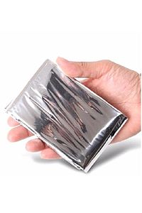 Termal Örtü - Acil Yardım Battaniyesi - Gri Renk -130x210 Cm ürün fotoğrafı