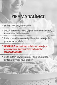 Alt Açma Minderi - Çantalı - Pudra Kelebek ürün fotoğrafı