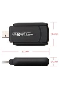 Wireless Adaptör Wifi Ağ Kartı Masaüstü Bilgisayar Pc ile Uyumlu 2,4g 5g Usb 3.0 Ac1300 ürün fotoğrafı