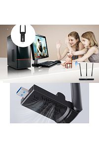 Wireless Adaptör Wifi Ağ Kartı Masaüstü Bilgisayar Pc ile Uyumlu 2,4g 5g Usb 3.0 Ac1300 ürün fotoğrafı