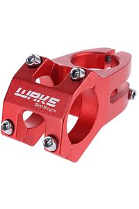 Wake Alüminyum Kırmızı Bisiklet Kısa Gidon Boğazı 40mm Bisiklet Yedek Parça 31,8mm ürün fotoğrafı