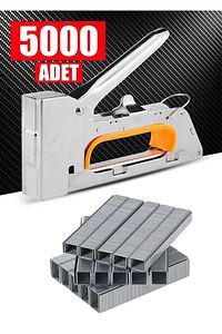 3 Fonksiyonlu Mekanik Professionel Büyük Zımba Makinesi Zımba+tel ( 5.000 Pcs Zımba Teli H ürün fotoğrafı