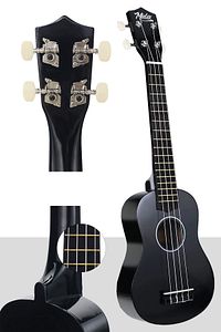 Ukx-233bkt Siyah Concert Ukulele (TUNER ASKI ÇANTA YEDEK TEL METOD PENA) ürün fotoğrafı