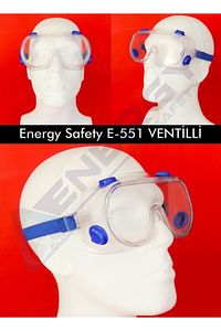 Energy Safety E551 Ventilli Koruyucu Gözlük Iş Güvenliği Gözlüğü ürün fotoğrafı