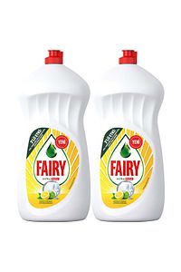 3000 ml Ultra Hızlı 3'lü Etki Sıvı Bulaşık Deterjanı Limon ve Misket Limonu Kokulu 1500ml x2 ürün fotoğrafı