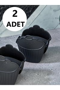 2 Adet Silikon Fırın Eldiveni Isı Yalıtımlı Kaymaz Siyah ürün fotoğrafı