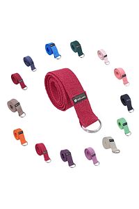 Kırmızı Yoga Kemeri, Doğal Pamuk 184 Cm,yoga Ve Pilates Için Ideal, Red Cotton Yoga Strap ürün fotoğrafı