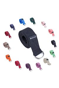 Siyah Yoga Kemeri, Doğal Pamuk 184 Cm,yoga Ve Pilates Için Ideal, Black Cotton Yoga Strap ürün fotoğrafı