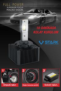 Yeni D1s Xenon Far Uyumlu Full Power Macro Vision Led Xenon Far Ampulü ürün fotoğrafı