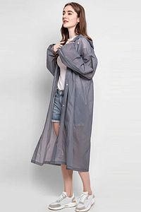 Gri Eva Yağmurluk Su Ve Rüzgar Geçirmez Erkek Ve Bayan Unisex Outdoor Xl Beden ürün fotoğrafı