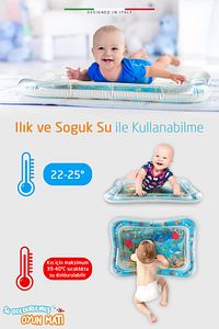 Şişirilebilen Su Aktivite ve Oyun Matı Mavi ürün fotoğrafı