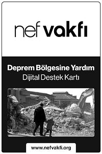 Nef Vakfı Deprem Dijital Destek Kartı ürün fotoğrafı