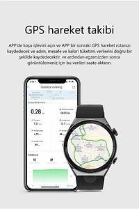 Dt3 Mate Çift Kordon Akıllı Saat Smart Watch Siri Nfc Gps ürün fotoğrafı
