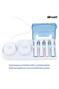 Şarjlı Ve Pilli Diş Fırçası Tutucu Stand Ve 2 Adet Koruyucu Kapak ürün fotoğrafı