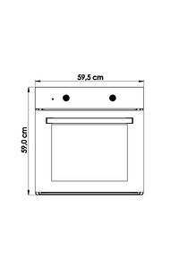 B66-s2 Inox Ankastre Fırın ürün fotoğrafı
