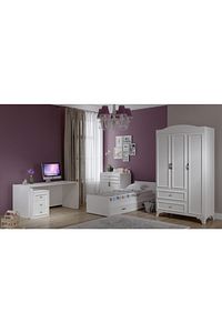Lisa Büyüyebilen Bebek Odası Beyaz %100 Mdf ürün fotoğrafı