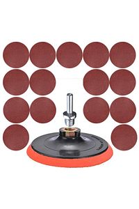 Cırt Zımpara Seti Spiral Taşlama Matkap Uyumlu 115mm 17 Parça ürün fotoğrafı