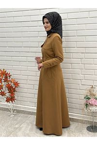 Mevlana Kesim Trençkot, Mevsimlik Astarlı Trençkot Uzun Pardesü 4653 ürün fotoğrafı