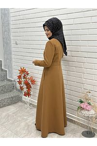 Mevlana Kesim Trençkot, Mevsimlik Astarlı Trençkot Uzun Pardesü 4653 ürün fotoğrafı