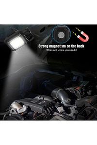 800 Lümen 30 Cob Led Mıknatıslı, Ayaklı, Anahtarlıklı Kamp, Acil Durum, Mini El Feneri ürün fotoğrafı
