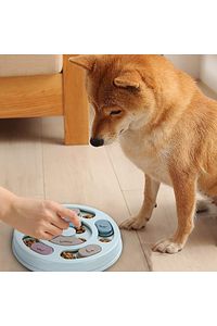 Köpek Oyuncağı Mama Bulmaca Yavaş Besleyici Köpek Gıda Dağıtıcı Yavaş Yeme Mavi ürün fotoğrafı