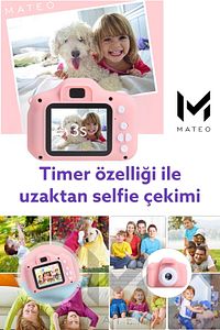 Dijital Fotoğraf Makinesi Çocuk Mini 1080p Hd Kamera Selfie Cocuk 40mp Fotoğraf Makine 4xzoom 2023 ürün fotoğrafı