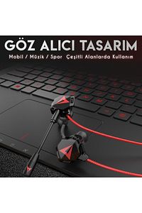 Kulak Içi Mikrofonlu Mobil Pubg Kulaklığı 3,5 Mm Aux Standart Giriş ürün fotoğrafı
