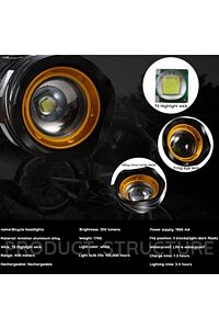 High Lümen Su Geçirmez T6led Bisiklet Farı 3000mah ürün fotoğrafı