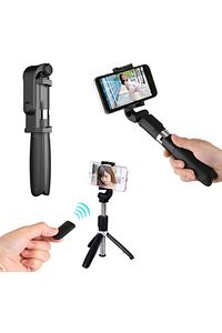 L01 Selfie Çubuğu Tripod Bluetooth Destekli Stick Kablosuz Uzaktan Kumandalı ürün fotoğrafı