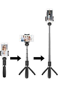 L01 Selfie Çubuğu Tripod Bluetooth Destekli Stick Kablosuz Uzaktan Kumandalı ürün fotoğrafı