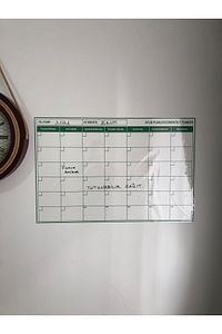 Aylık Planlayıcı Takvim Statik Akıllı Kağıt Yazı Tahtası Duvara Cama Tahtaya Uygulanır 85x56 Cm ürün fotoğrafı