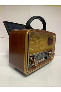 Everton Rt-827 Usb/fm/bt Solar Paneli Nostajık Radyo ürün fotoğrafı