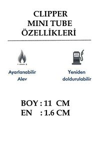 Mini Tube Kamp Pipo Mutfak Çakmağı 2 Adet ürün fotoğrafı