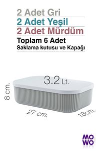 Trove 6 Adet 3.2 Lt (mix) Mutfak Saklama Kabı ürün fotoğrafı