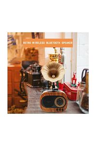 B5 Nostaljik Mini Radyo Gramofon Bluetooth Hoparlör Fm Usb Sd Yüksek Ses Speaker ürün fotoğrafı