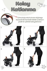 Lotus Katlanabilir Kabin Boy Travel Bebek Arabası ürün fotoğrafı