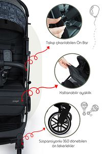 Lotus Katlanabilir Kabin Boy Travel Bebek Arabası ürün fotoğrafı