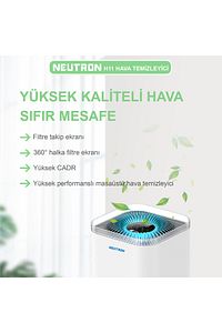 Air Purifier H11 Hepa Filtre Akıllı Hava Temizleyici Beyaz ürün fotoğrafı